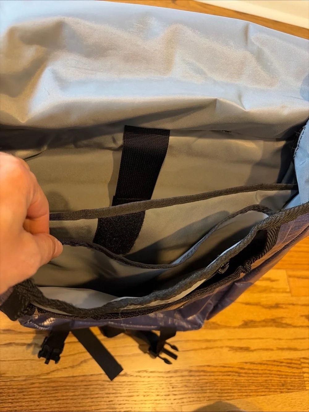 RAREFORM Brooklyn 20L Blue Backpack Laptop Sleeve Eco Upcycled Billboard Outdoor